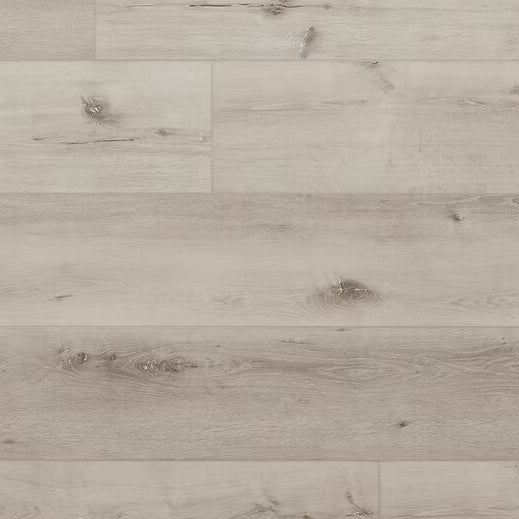 Great Oregon White Oak waterproof SPC vinyl plank flooring, pale, gray washed white oak look, plank texture top-down view