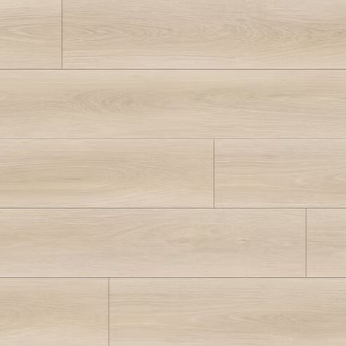 Green Mountains California White waterproof SPC vinyl plank flooring, creamy, sun bleached oak look, plank texture top-down view