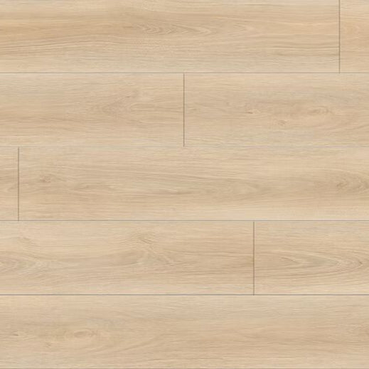 Green Mountains Cashmere Gold waterproof SPC vinyl plank flooring, light golden oak look, plank texture top-down view