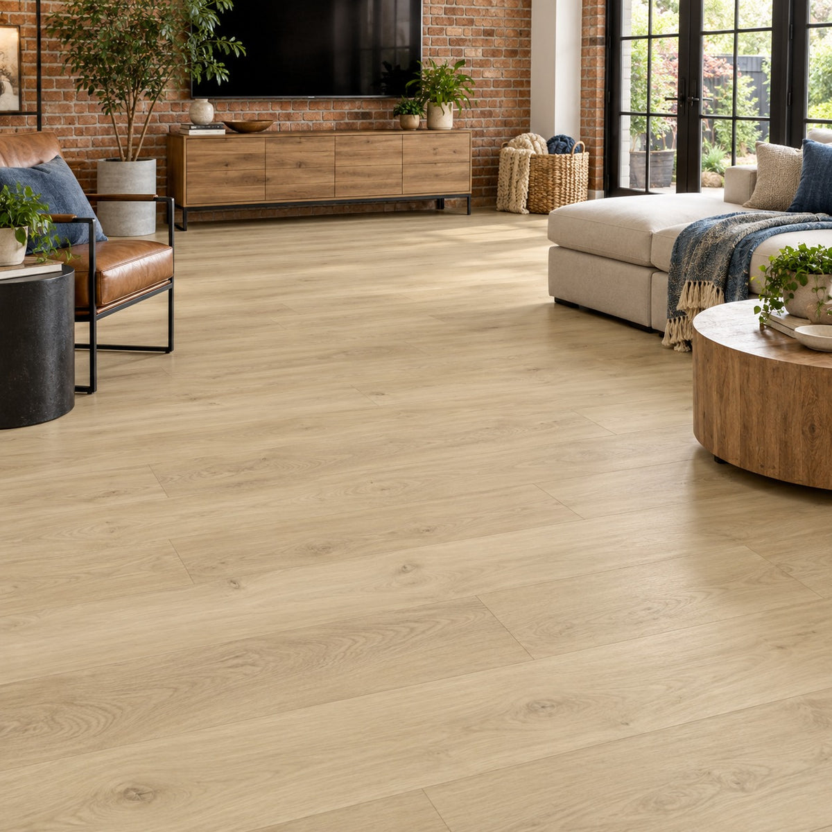 Misty Tree Namib Mist Waterproof Pure SPC™ Max Flooring installed in a family room