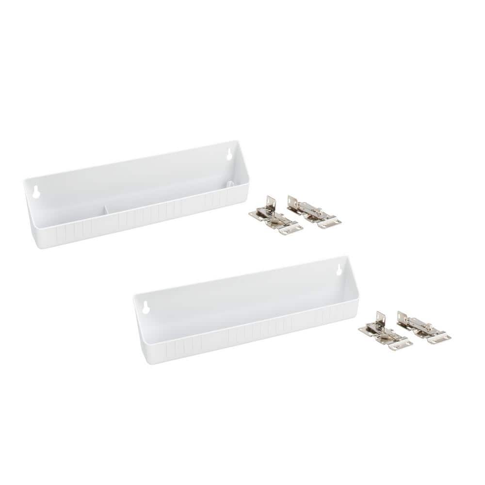 Rev-A-Shelf 14" White Sink Front Tip-Out Tray Set