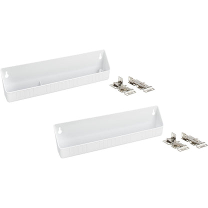Rev-A-Shelf 14" White Sink Front Tip-Out Tray Set, white