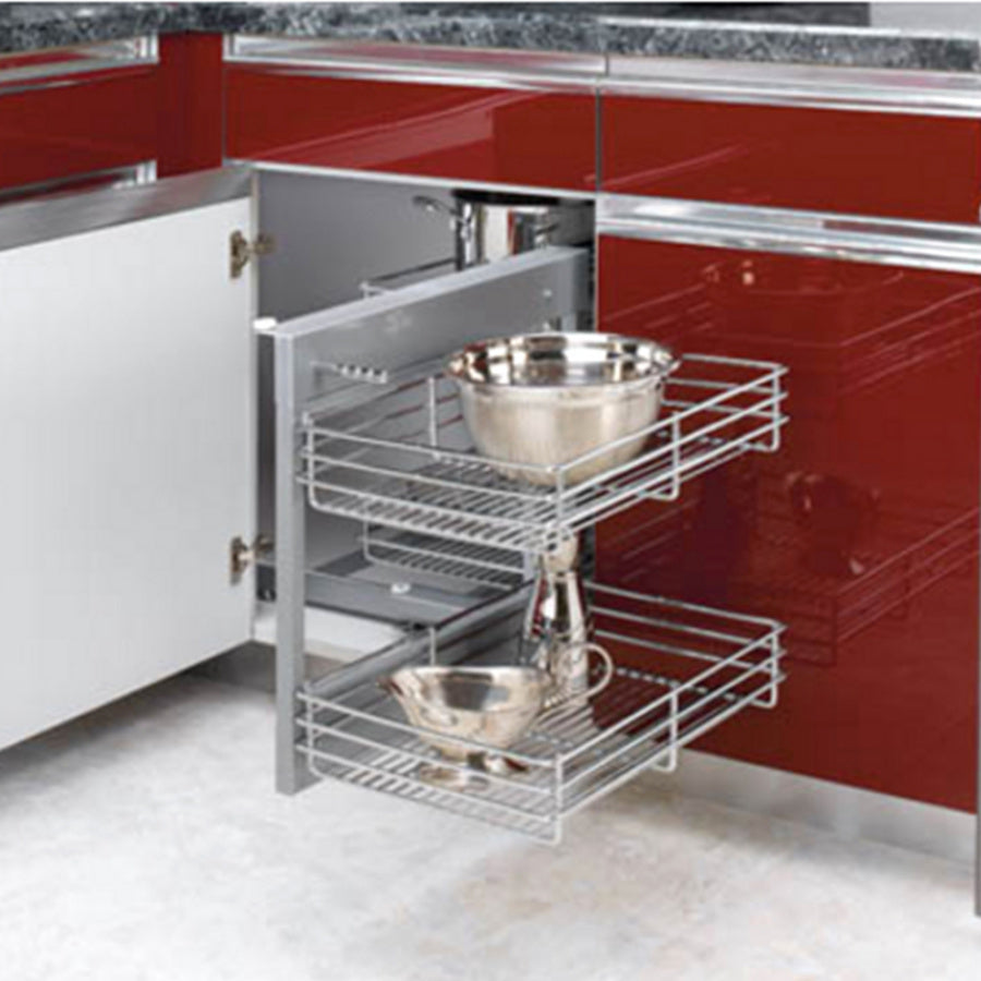Rev-A-Shelf 15" Chrome Blind Corner Optimizer, chrome