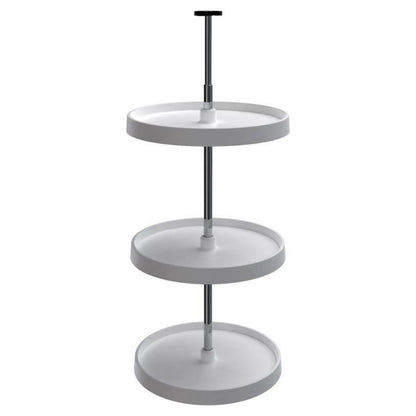 Rev-A-Shelf 18" White Full-Circle 3-Shelf Lazy Susan for 33" to 36" Wall Cabinets, white