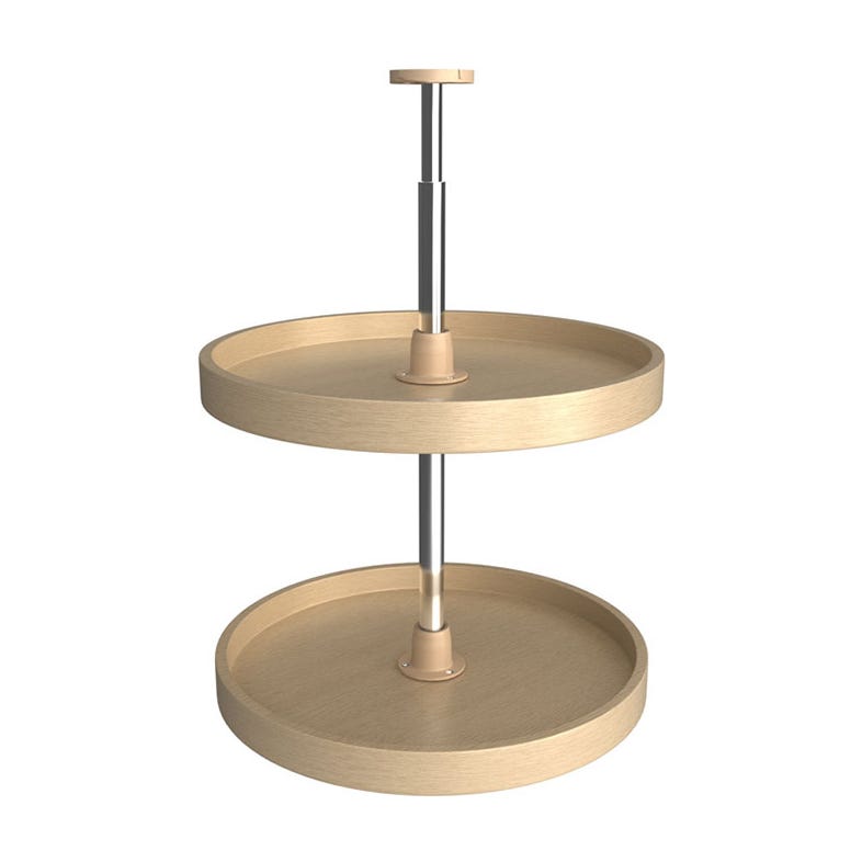 Rev-A-Shelf 2-Shelf Banded Wood Full Circle Lazy Susan