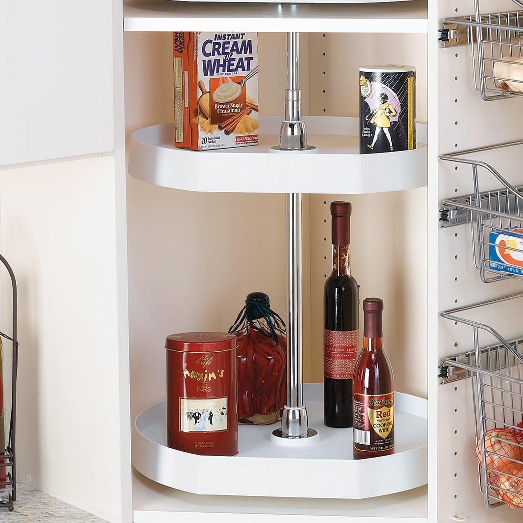 Rev-A-Shelf 2-Shelf RAS Polymer D-Shaped Lazy Susans