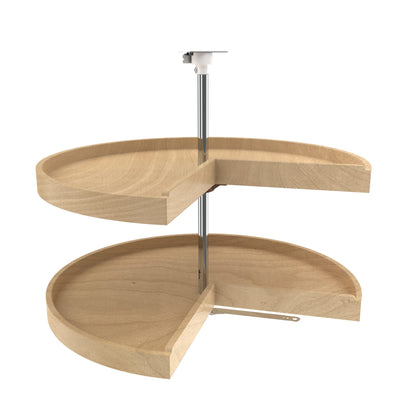 Rev-A-Shelf 2-Shelf Wood Classic Pie Shape Lazy Susan, 31"