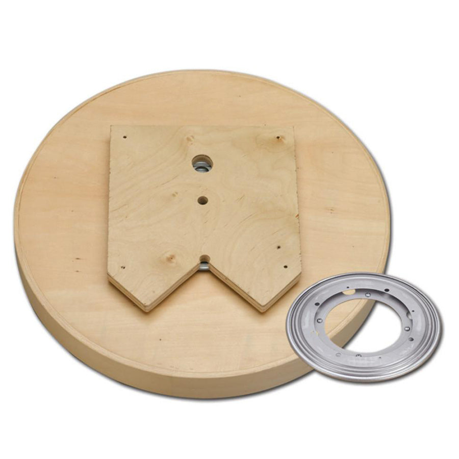 Rev-A-Shelf 20" Banded Wood Full-Circle Lazy Susan Tray, natural maple