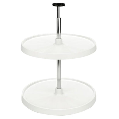 Rev-A-Shelf 20" White Full-Circle 2-Shelf Lazy Susan for Wall Cabinets