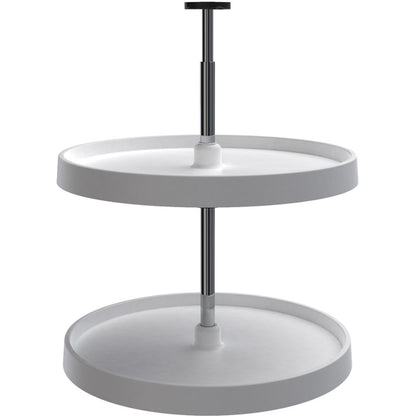 Rev-A-Shelf 20" White Full-Circle 2-Shelf Lazy Susan for Wall Cabinets, white