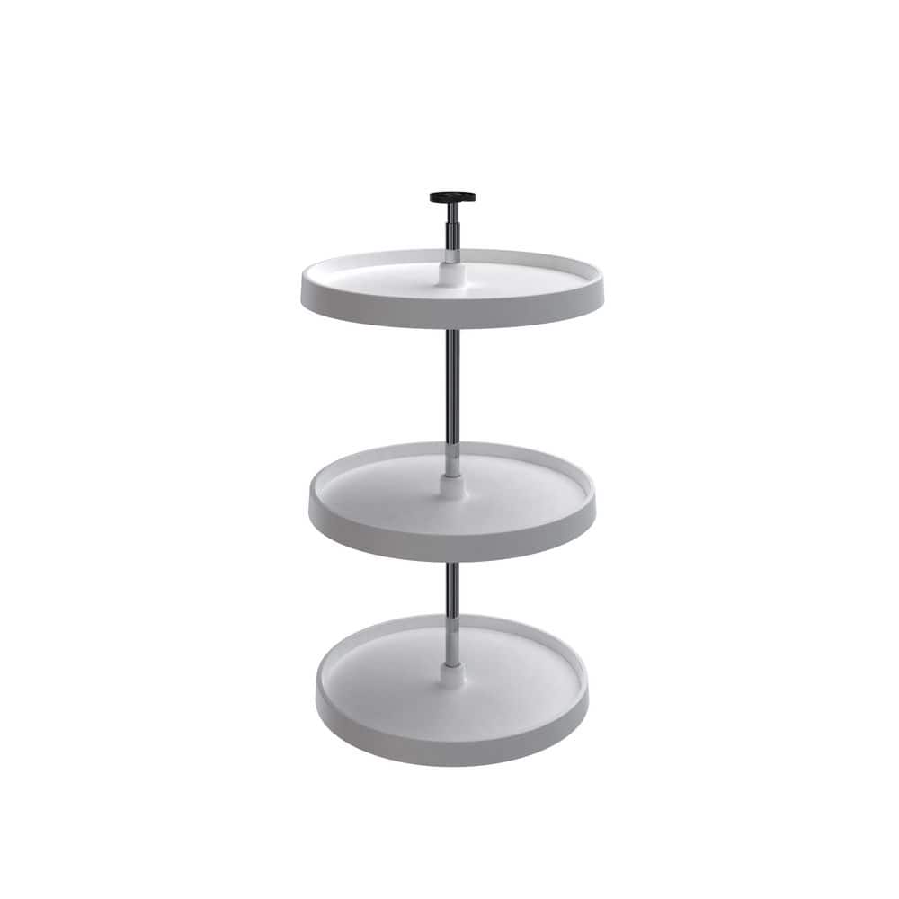 Rev-A-Shelf 20" White Full-Circle 3-Shelf Lazy Susan for 33" to 36" Wall Cabinets