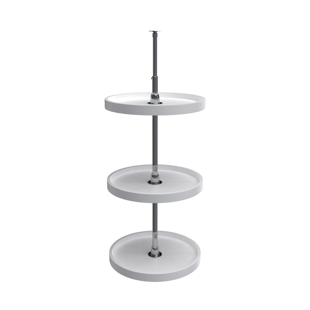 Rev-A-Shelf 3-Shelf RAS Polymer Full Circle Lazy Susan (Wall Cabinets), White, 18"