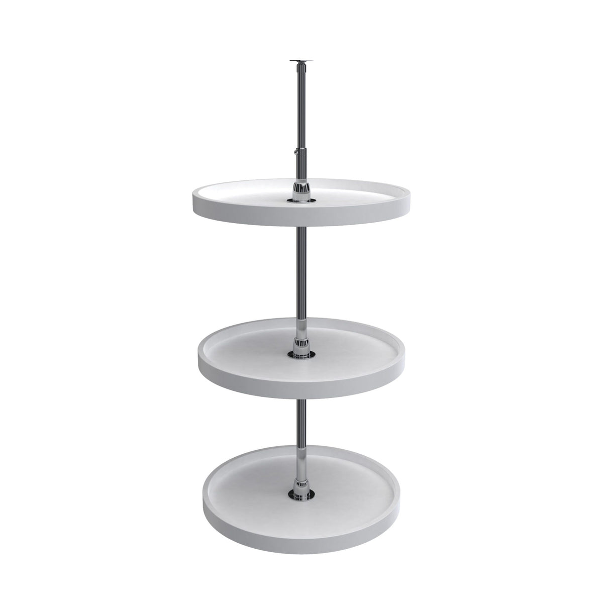 Rev-A-Shelf 3-Shelf RAS Polymer Full Circle Lazy Susan (Wall Cabinets), White, 20"