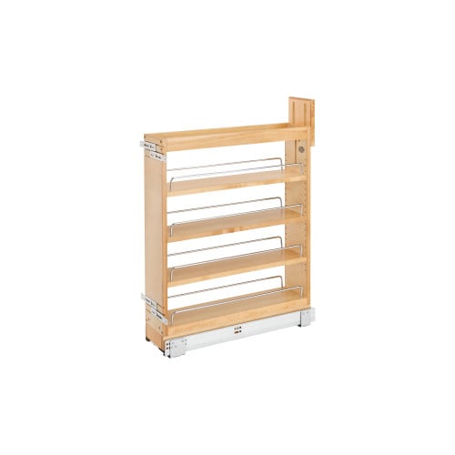 Rev-A-Shelf 5" Wood Base Cabinet Pullout Organizer with Soft-Close