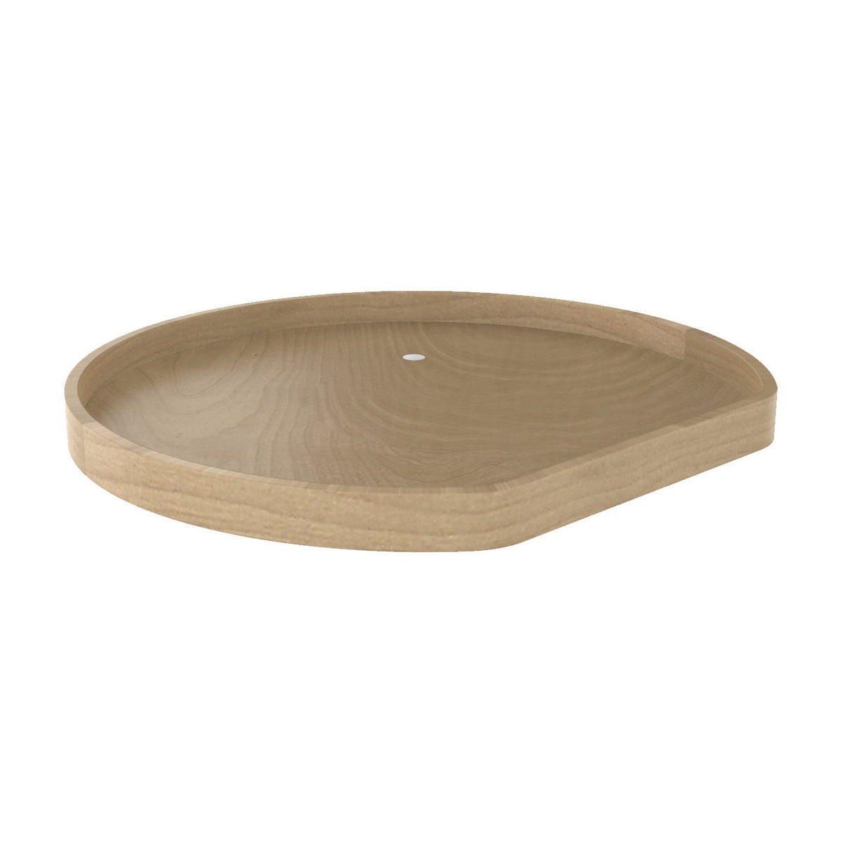 Rev-A-Shelf Banded Wood D-Shaped Lazy Susan, 28"