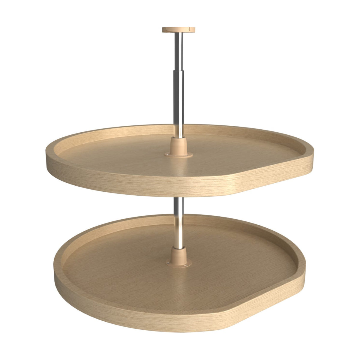 Rev-A-Shelf Banded Wood D-Shaped Lazy Susan, 28"