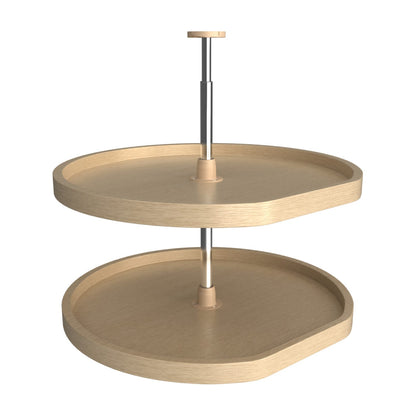 Rev-A-Shelf Banded Wood D-Shaped Lazy Susan, 28"