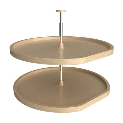 Rev-A-Shelf Banded Wood D-Shaped Lazy Susan, 32"