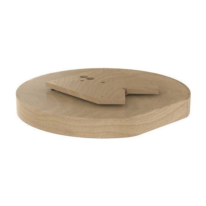 Rev-A-Shelf Banded Wood D-Shaped Lazy Susan