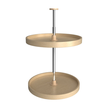 Rev-A-Shelf Banded Wood Full Circle 2-Shelf Lazy Susan for Wall Cabinets, 20"