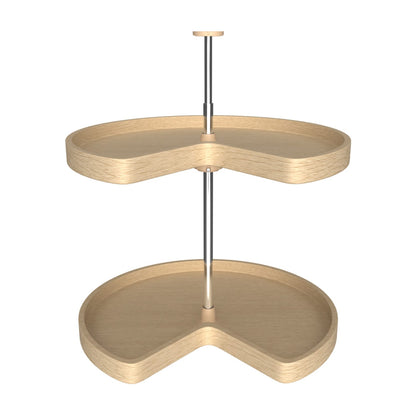 Rev-A-Shelf Banded Wood Kidney-Shaped Lazy Susans, 24"