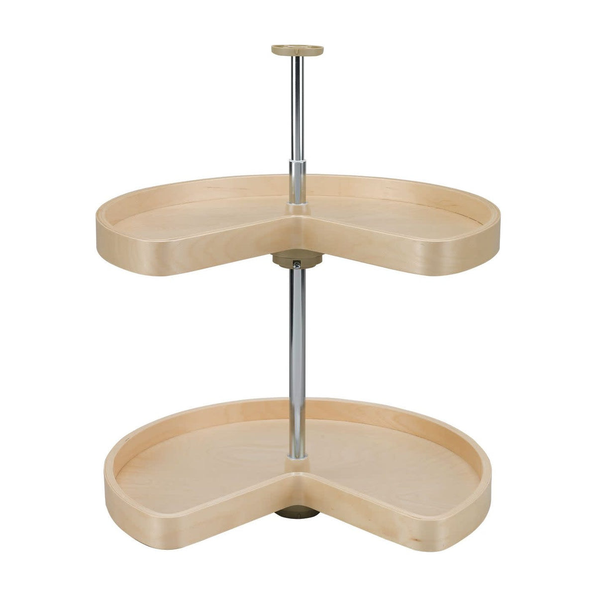 Rev-A-Shelf Banded Wood Kidney-Shaped Lazy Susans, 32"