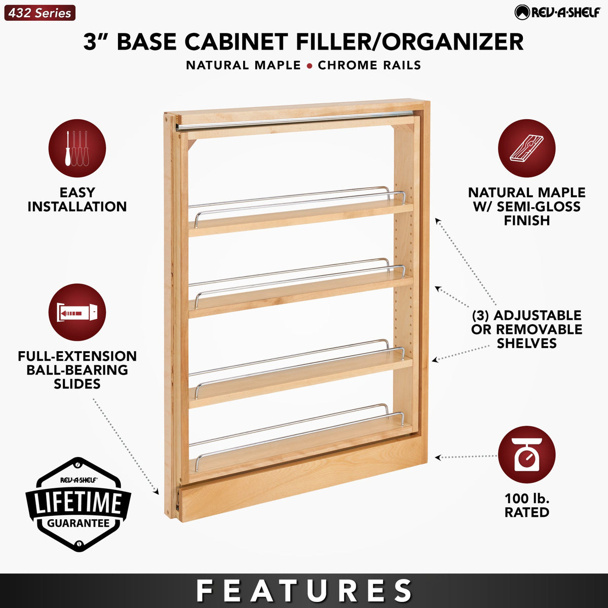 Rev-A-Shelf Base Cabinet Filler