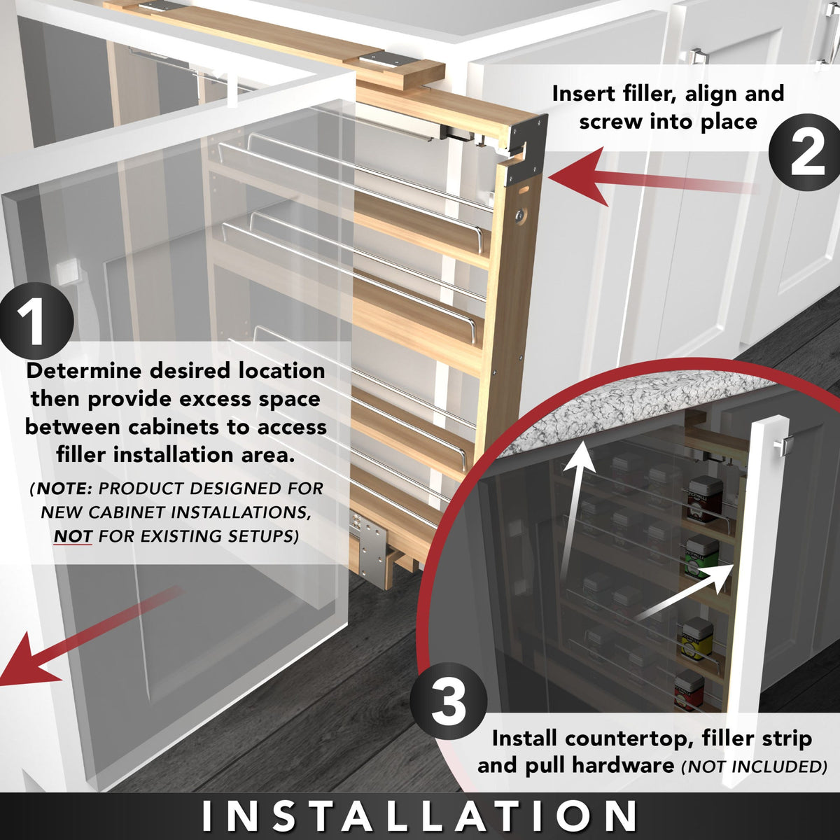 Rev-A-Shelf Base Cabinet Filler