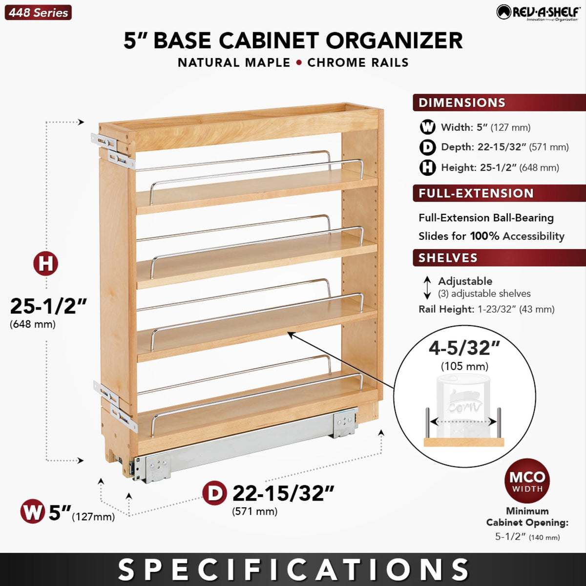 Rev-A-Shelf Base Cabinet Pullout