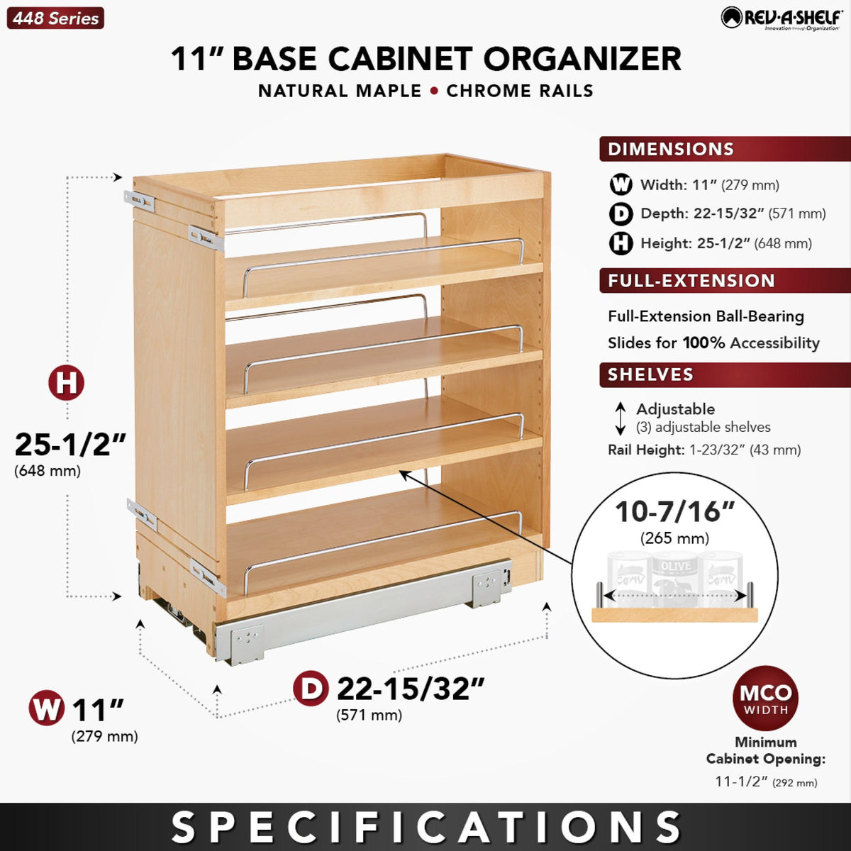 Rev-A-Shelf Base Cabinet Pullout