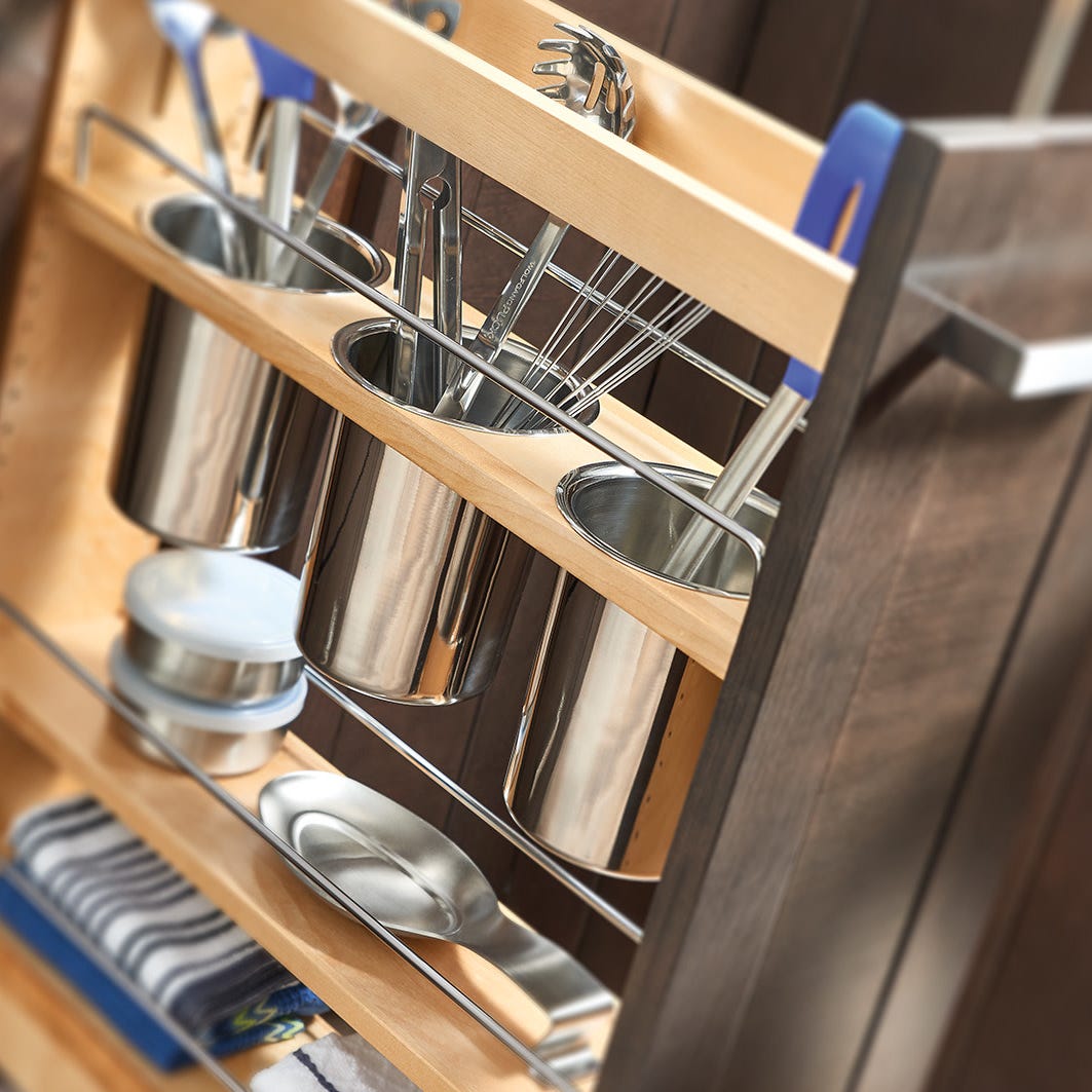 Rev-A-Shelf Base Cabinet Pullout with Utensil Bins
