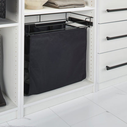 Rev-A-Shelf Black Canvas Hamper Pullout