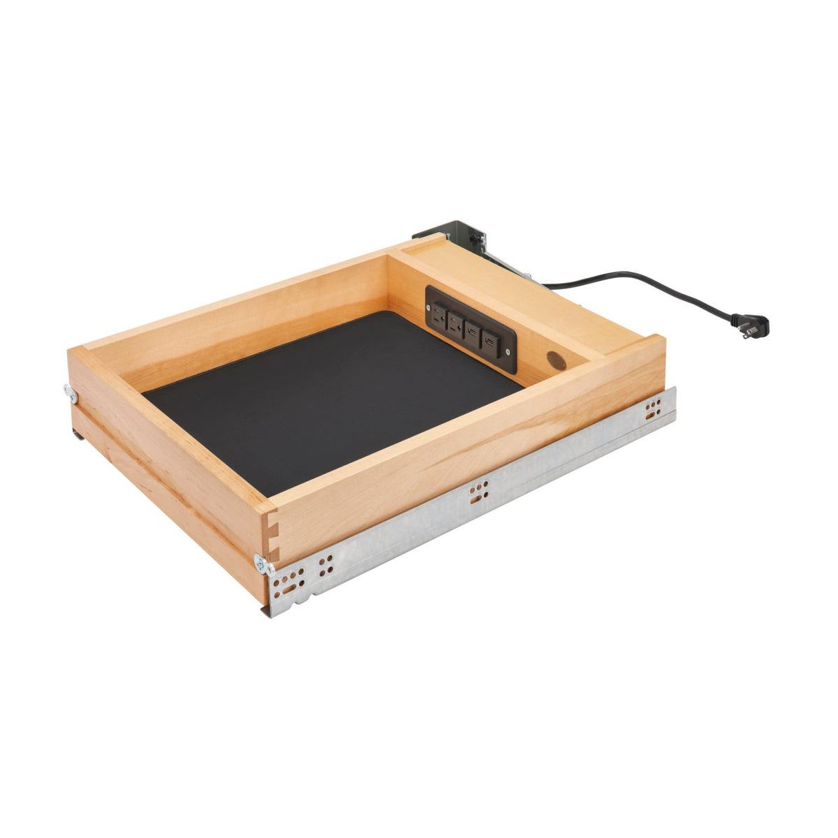 Rev-A-Shelf Charging Drawer, Natural Maple, 18"