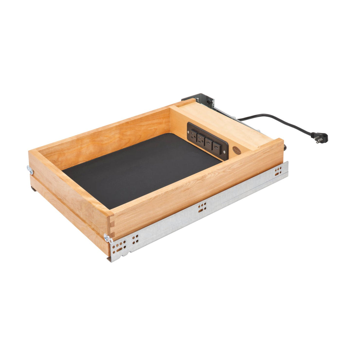 Rev-A-Shelf Charging Drawer, Natural Maple, 18"