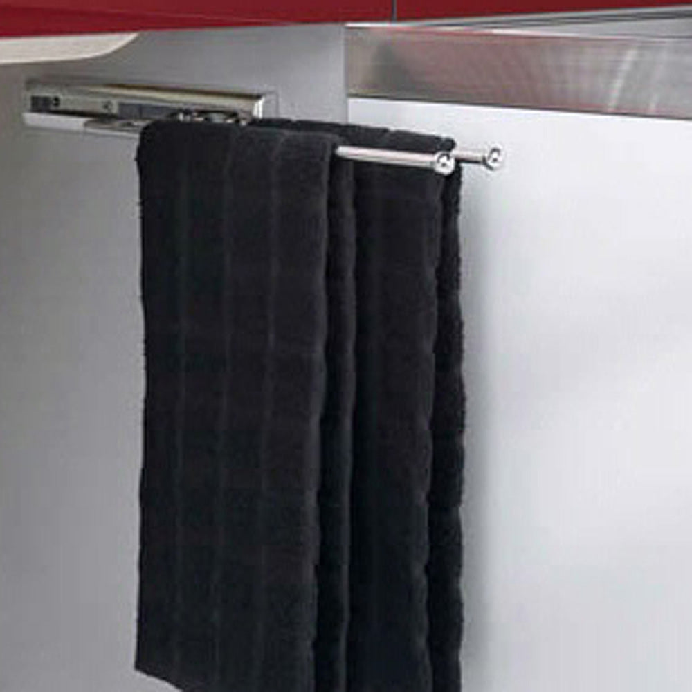 Rev-A-Shelf Chrome 2-Prong Pullout Towel Bar