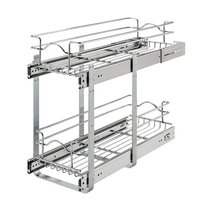 Rev-A-Shelf Chrome Wire Pullout Shelves, Chrome, 9"