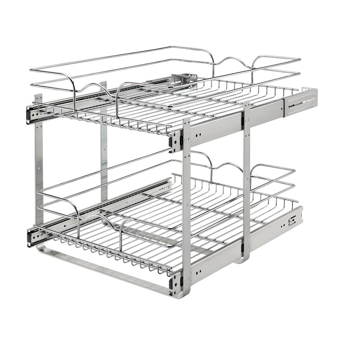 Rev-A-Shelf Chrome Wire Pullout Shelves, Chrome, 17.75"