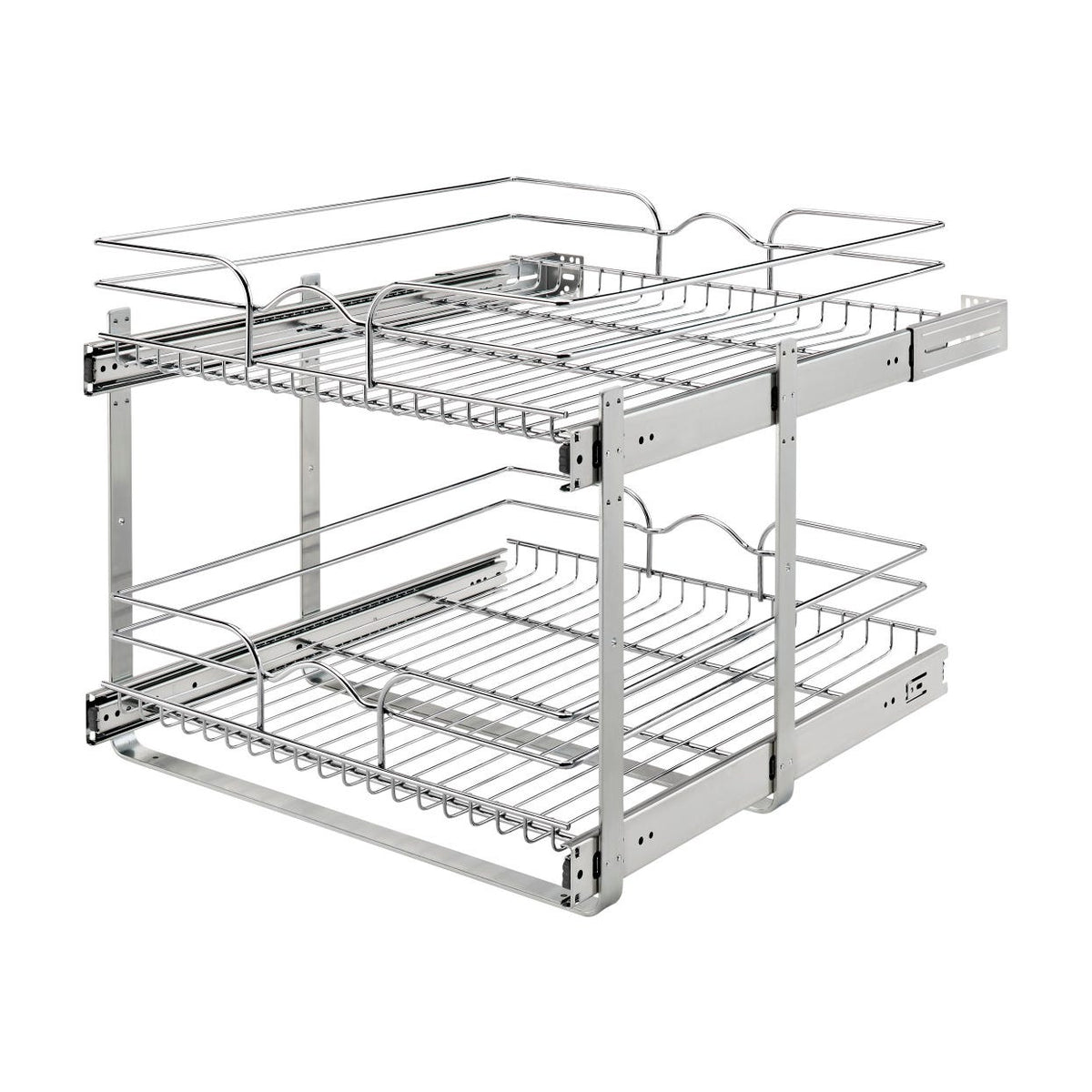 Rev-A-Shelf Chrome Wire Pullout Shelves, Chrome, 21"