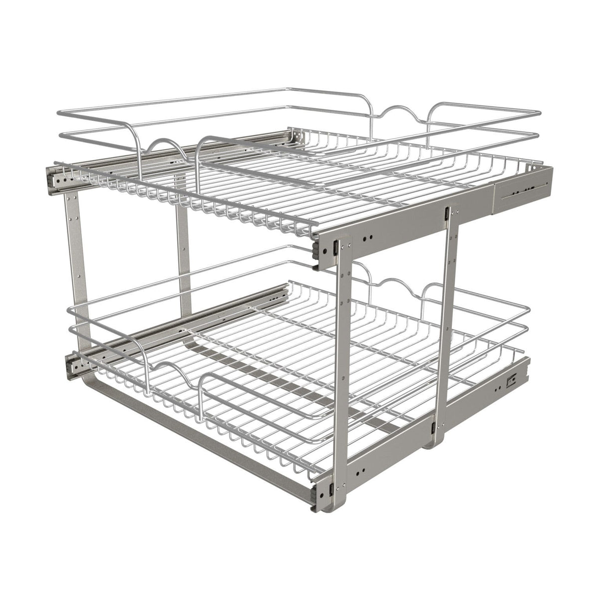 Rev-A-Shelf Chrome Wire Pullout Shelves, Chrome, 24"