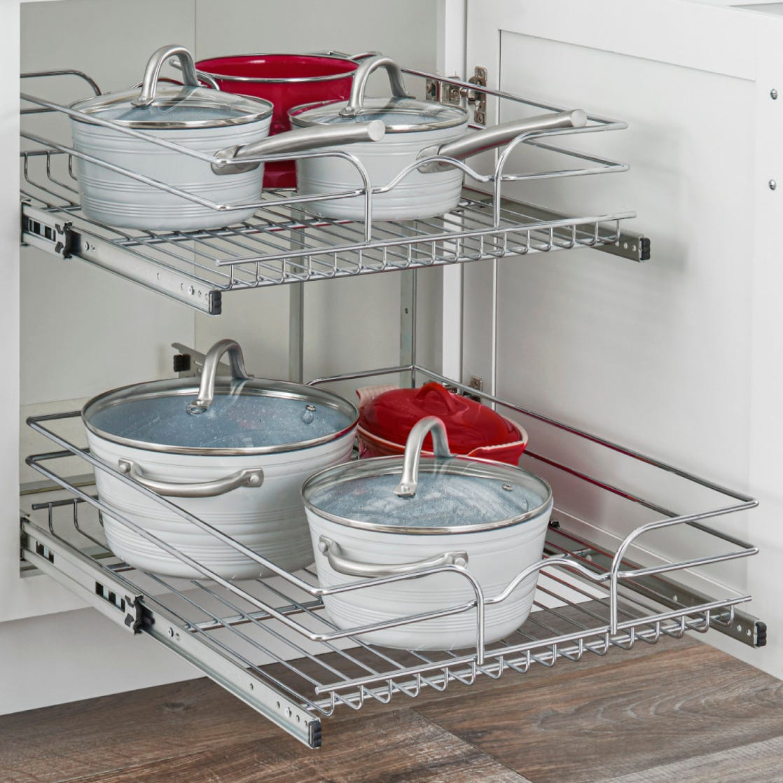 Rev-A-Shelf Chrome Wire Pullout Shelves