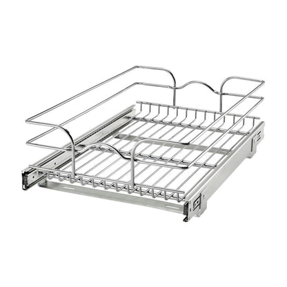 Rev-A-Shelf Chrome Wire Pullout Shelves, Chrome, 15"