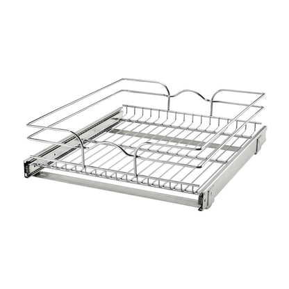 Rev-A-Shelf Chrome Wire Pullout Shelves, Chrome, 18"