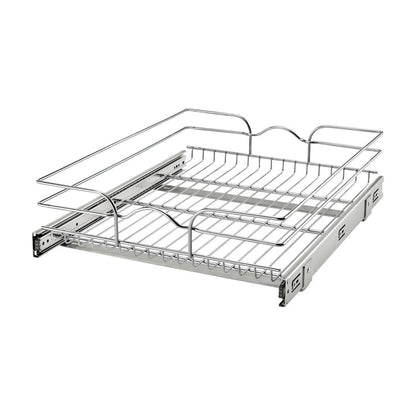 Rev-A-Shelf Chrome Wire Pullout Shelves, Chrome, 18"
