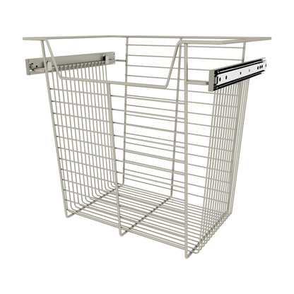 Rev-A-Shelf Closet Basket Pullouts, Satin Nickel, 18"
