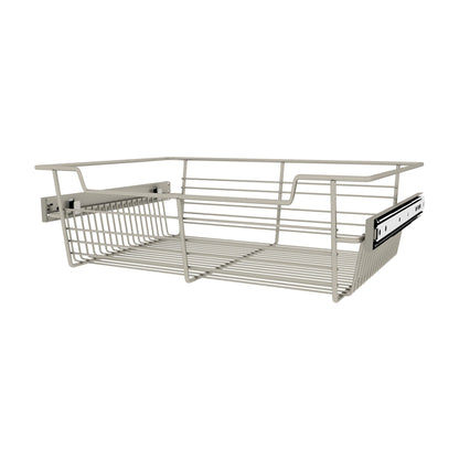 Rev-A-Shelf Closet Basket Pullouts, Satin Nickel, 18"