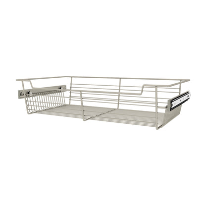 Rev-A-Shelf Closet Basket Pullouts, Satin Nickel, 24"