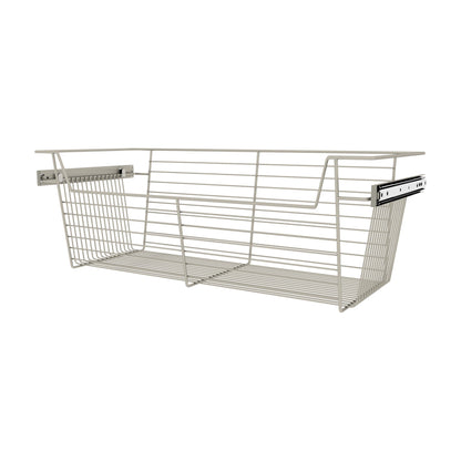 Rev-A-Shelf Closet Basket Pullouts, Satin Nickel, 30"