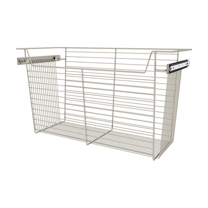 Rev-A-Shelf Closet Basket Pullouts, Satin Nickel, 30"
