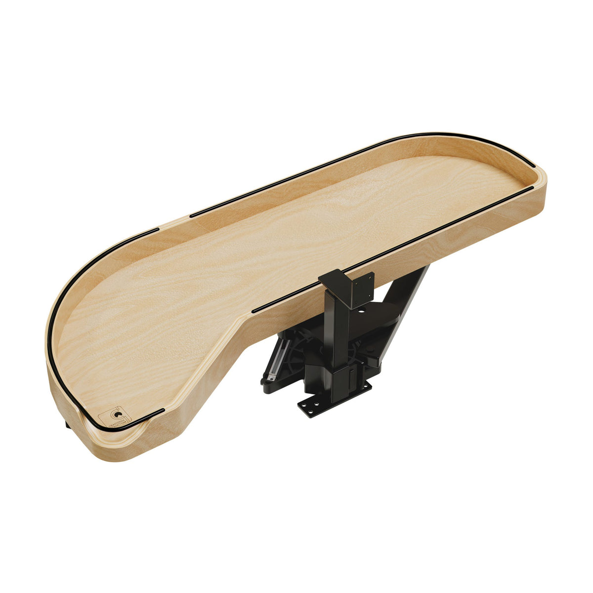 Rev-A-Shelf Craftsman Collection Solid Wood Girasolo with Soft-Close for Blind Corner Cabinets, Maple, 12"