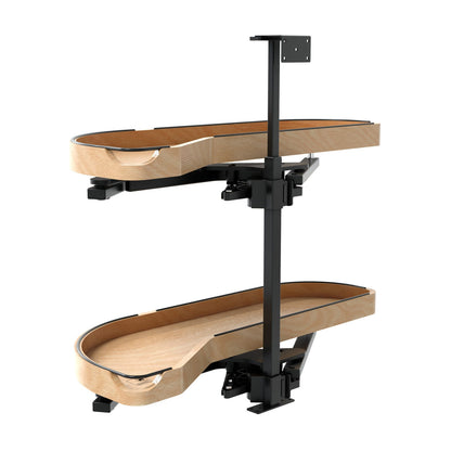 Rev-A-Shelf Craftsman Collection Solid Wood Girasolo with Soft-Close for Blind Corner Cabinets, Maple, 12"